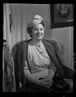 Mrs. Frances Randolph Ames, president of the Native Daughters of the Golden West, 1946