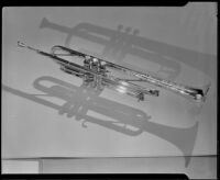 F. E. Olds Military trumpet with a hammered finished bell, Los Angeles, 1933-1939