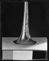 F. E. Olds Military trumpet with a hammered finished bell, Los Angeles, 1933-1939