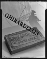 Advertisement for Ghirardelli chocolate bars