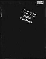 Text for Savabrush advertisement "Of Course You Want To Sell new Brushes," 1925-1939