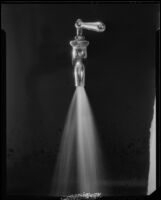 Water flowing from a faucet, perhaps for a Hydro-Pura advertisement, 1925-1939