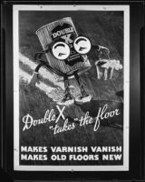 Advertisement for "Double X Floor Cleaner," circa 1934