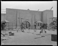 Architectural movie set at Columbia Pictures Studio, Los Angeles, 1926-1939