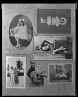 Claudette Colbert, actress, childhood photographs, copy print circa 1934-1935
