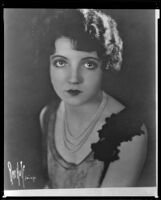 Claudette Colbert, actress, 1934-1935 copy print of a 1920s photograph