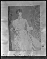 May Robson, actress, as the character Constance Gray in the play "Our Society," circa 1886-1888