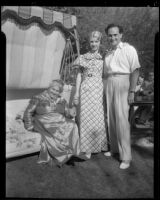 Joseph Schildkraut, actor, with his mother, Erna, and his wife, Marie, circa 1934