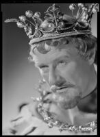 Anthony Bushell as King Arthur in a publicity still for The Black Knight, circa 1954