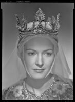 Jean Lodge as Lady Guenevere in a publicity still for The Black Knight, circa 1954