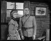 Gail Davis and Gene Autry in Blue Canadian Rockies, circa 1952