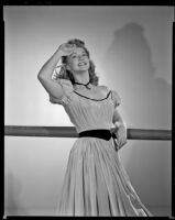 Christine Larsen in costume as Laura Macgregor in Brave Warrior, circa 1951-1952