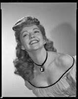 Christine Larsen in costume as Laura Macgregor in Brave Warrior, circa 1951-1952