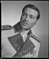 Anthony “Tony” Dexter in costume as Carlos Delargo/King Lorenzo III in The Brigand, circa 1951-1952