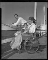 Susan Peters and Richard Quine, actors, with son Timothy, circa 1946-1947
