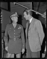 James Stewart, actor, and George C. Marshall, Army general and statesman, circa 1938-1939