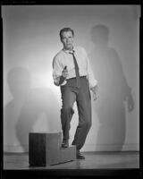 Philip Carey as Tony Atlas in The Shadow on the Window, circa 1956-1957