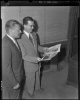 Frank “Boley” Dancewicz, football player, and a Columbia Pictures executive, circa 1948