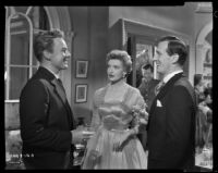 Van Johnson, Deborah Kerr and Peter Cushing in The End of the Affair, 1955