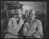 John Derek and Harvey Lembeck in Mission over Korea, 1953