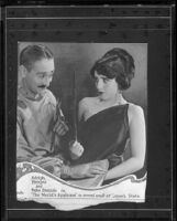 Adolphe Menjou and Bebe Daniels in The World's Applause, 1923, [rephotographed] 1939-1952