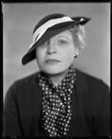 Claudia Coleman, actress, circa 1935-1936