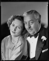 Walter Connolly, actor, and his wife, Nedda Harrigan, actress, circa 1932-1939