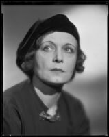 Woman wearing a hat, circa 1926-1939