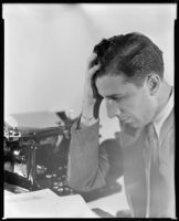 Dore Schary, screenwriter, circa 1933-1934