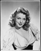 Joan Vohs as Fortune Mallory in Fort Ti, circa 1953