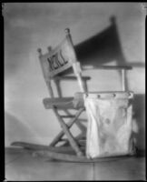 Roy William Neill's director's chair with the name "Neill" on the back, circa 1928-1935