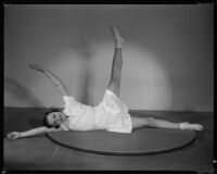Geneva Mitchell, actress, stretching, 1934