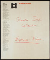 Sheila Bromley, actress, note on AFI letterhead which lists the names of its board of trustees, 1934