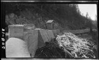 Head of the D-S Canal at the Deer Creek Diversion Dam, Nevada County (Calif.), 1928