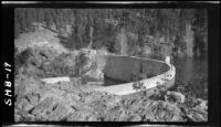 Milton diversion dam on the Yuba River, Nevada County (Calif.), 1928