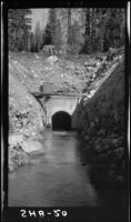 Milton-Bowman irrigation tunnel outlet, Mountain Division, Nevada Irrigation District, Nevada County (Calif.), 1928