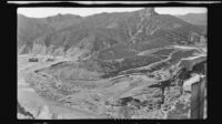 View from the ruined Saint Francis down the canyon, San Francisquito Canyon (Calif.), 1928
