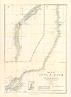 Map of the Congo River between Leopoldville and Stanley Falls. 1 : from running surveys in the steamers "Peace" and "Goodwill"