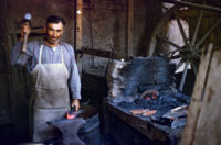 Chile (Curicó) - Fundo Curicó, blacksmith, between 1966-1967