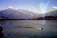 Chile - Lake with speedboat, between 1966-1967