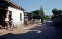 Chile (Pomaire) - Main street with ceramic shop, between 1966-1967