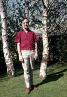 Denmark - Donn Borcherdt with birch tree, between 1966-1967