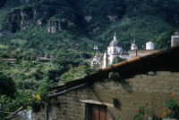 Mexico (Chalma, Malinalco) - Valley with Santuario del Señor de Chalma [right], between 1960-1964