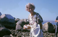 Chile - Coastal scene with woman, between 1966-1967