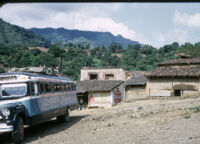 Mexico (Chalma) - Village with "Autobus Mexico Tenango Del Valle Chalma S.A.", between 1960-1964