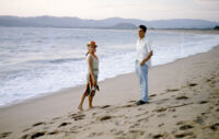 Mexico (Riviera Nayarit?) - Beach, woman and young man, between 1960-1964
