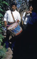 Mexico - Drummer with chirimía, between 1960-1964