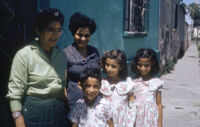 Mexico (Jalisco?) - Two women with three children, between 1960-1964