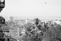 N63 Black and White Negatives: Frame 055   [View from tall building, Mumbai (?) (India), 1963]
