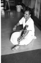 Madhukar Barve playing a violin, Mumbai (India), 1963